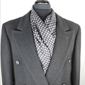 Stylish Scarf- Jos. A Bank Black Diamond Silk&Wool